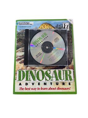 Dinosaur Adventure CD-ROM User Guide MS-DOS 1993 Educational Software